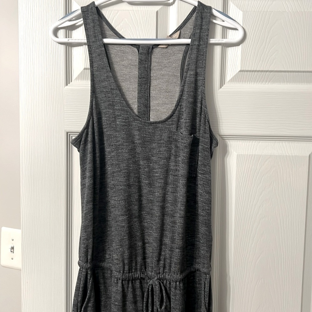 Banana Republic jumpsuit. Gray. Jogger. Sleeveless. Size Medium